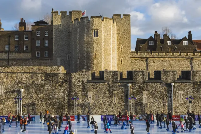 Framed Print : England, London, Tower of London, Ice Skating Framed Print : England, London, Tower of London, Ice Skating