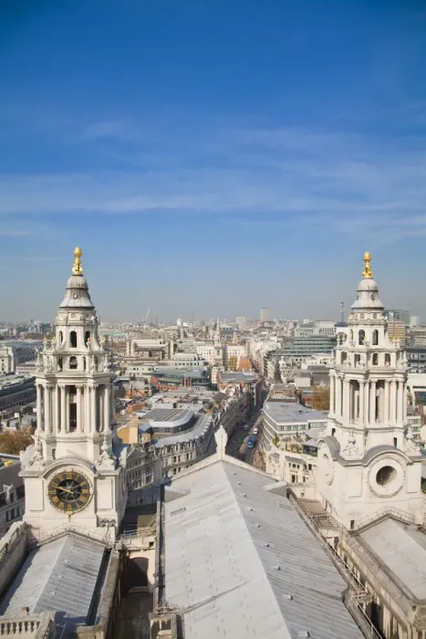 Framed Print : England, London, View of London from St Pauls cathedral Framed Print : England, London, View of London from St Pauls cathedral