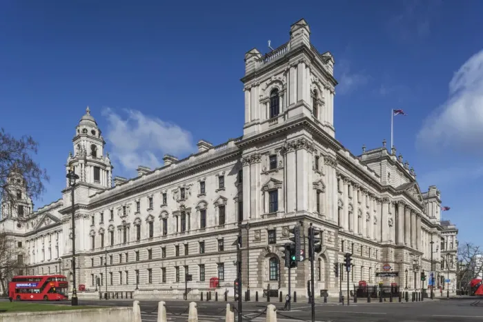 Framed Print : England, London, Westminster, Whitehall, HM Treasury Building at the Corner of Parliament Square and Parliament Street Framed Print : England, London, Westminster, Whitehall, HM Treasury Building at the Corner of Parliament Square and Parliament Street