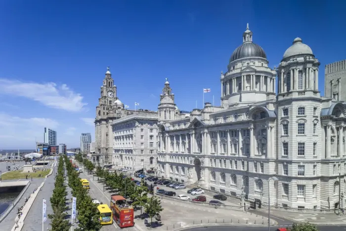 Framed Print : England, Merseyside, Liverpool, Pier Head, The Three Graces Buildings, Royal Liver Framed Print : England, Merseyside, Liverpool, Pier Head, The Three Graces Buildings, Royal Liver