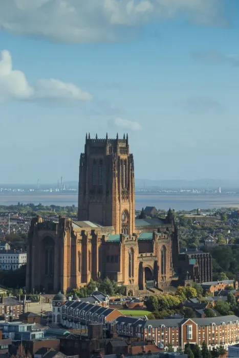 Framed Print : England, Merseyside, Liverpool, View of Liverpool Cathedral built on St James Mount Framed Print : England, Merseyside, Liverpool, View of Liverpool Cathedral built on St James Mount