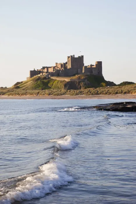 Framed Print : England, Northumberland, Bamburgh, Bamburgh Castle