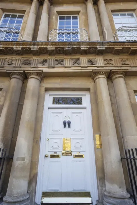 Framed Print : England, Somerset, Bath, The Circus, Typical Doorway Framed Print : England, Somerset, Bath, The Circus, Typical Doorway