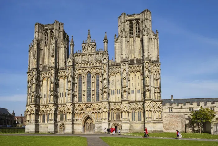 Framed Print : England, Somerset, Wells, Wells Cathedral Framed Print : England, Somerset, Wells, Wells Cathedral