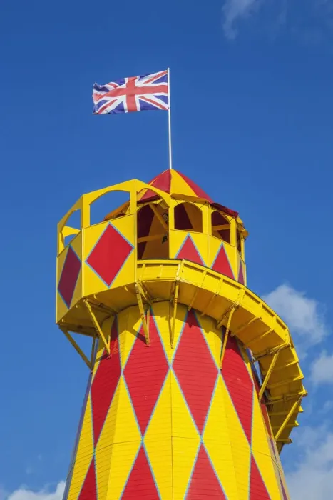 Framed Print : England, Somerset, Weston-Super-Mare, Helter Skelter Framed Print : England, Somerset, Weston-Super-Mare, Helter Skelter