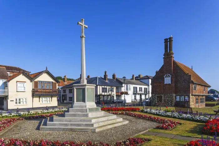 Framed Print : England, Suffolk, Aldeburgh, War Memorial Garden and Aldeburgh Museum Framed Print : England, Suffolk, Aldeburgh, War Memorial Garden and Aldeburgh Museum