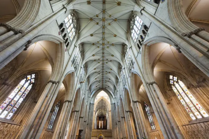 Framed Print : England, Yorkshire, York, York Minster, The Nave
