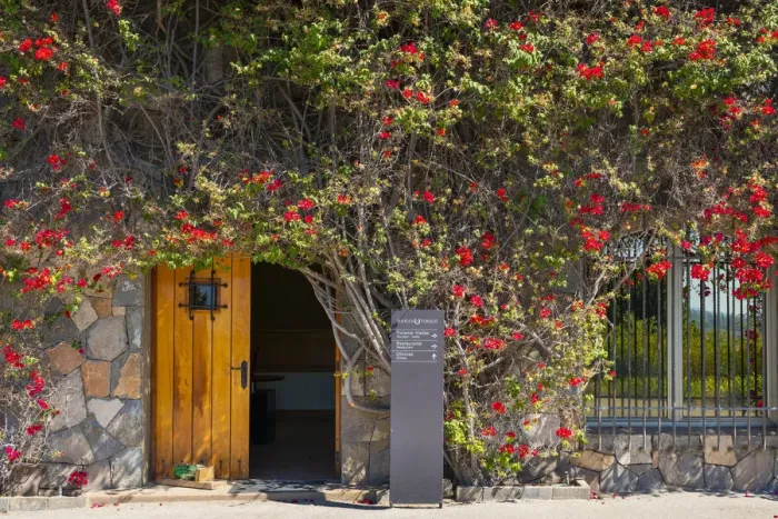 Framed Print : Entrance to administrative building, Haras de Pirque winery, Pirque, Maipo Valley, Cordillera Province, Santiago Metropolitan Region, Chile Framed Print : Entrance to administrative building, Haras de Pirque winery, Pirque, Maipo Valley, Cordillera Province, Santiago Metropolitan Region, Chile