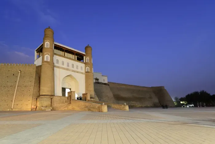 Framed Print : Entrance to the Ark fortress. Bukhara, a UNESCO World Heritage Site. Uzbekistan