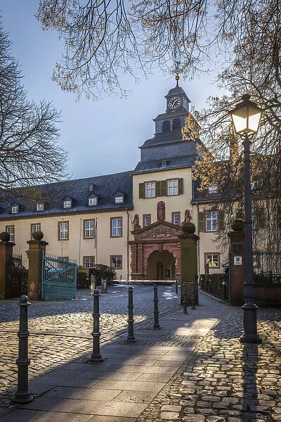 Entrance to the castle of Bad Homburg vor der Hoehe, Taunus, Hesse, Germany