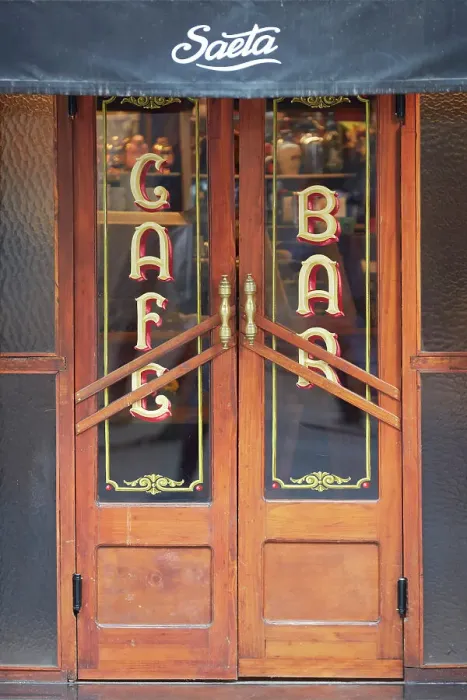 Framed Print : The entrance door of the Notable Bar Saeta Cafe in Fileteado Art, San Telmo, Buenos Aires, Argentina Framed Print : The entrance door of the Notable Bar Saeta Cafe in Fileteado Art, San Telmo, Buenos Aires, Argentina