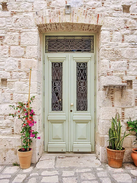 Entrance Door, Pythagoreio, Samos Island, North Aegean, Greece