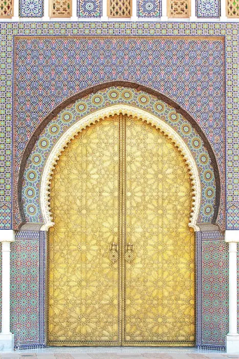 Framed Print : One of the entrance doors of the Fez Royal Palace (Dar El-Makhzen), Place des Alaouites, Fes, Morocco Framed Print : One of the entrance doors of the Fez Royal Palace (Dar El-Makhzen), Place des Alaouites, Fes, Morocco