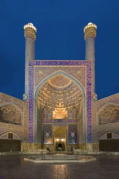 The entrance gate to Imam Mosque, Isfahan, Iran