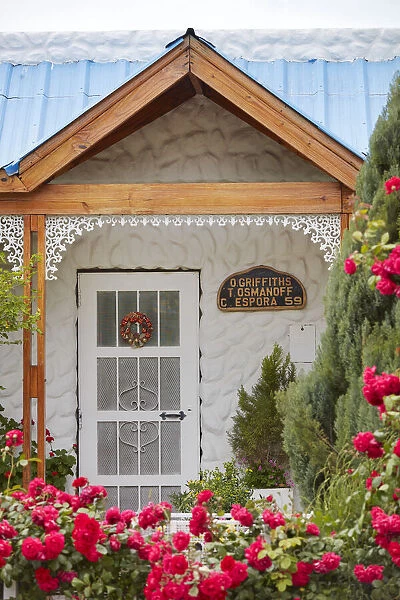 The entrance of a house in the Welsh town of Gaiman, Chubut, Patagonia, Argentina. Gaiman is a cultural and demographic centre of the main region of the Welsh settlement in Argentina