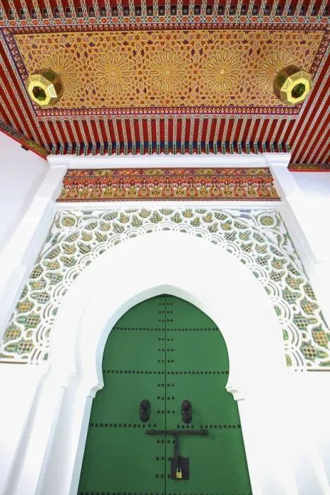 Framed Print : Entrance to Mosque, Tangier, Morocco, North Africa