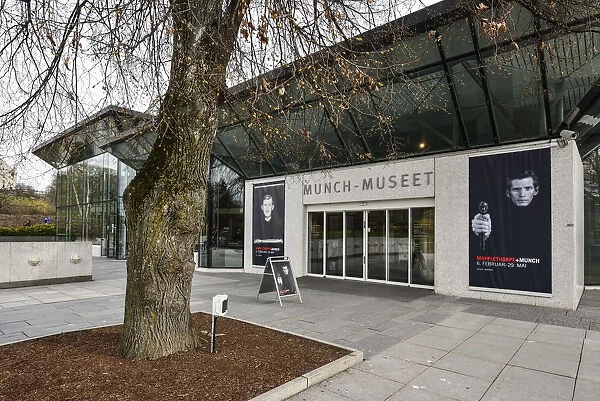 Entrance to the Munch Museum (Munchmuseet), dedicated to the work of the norwegian