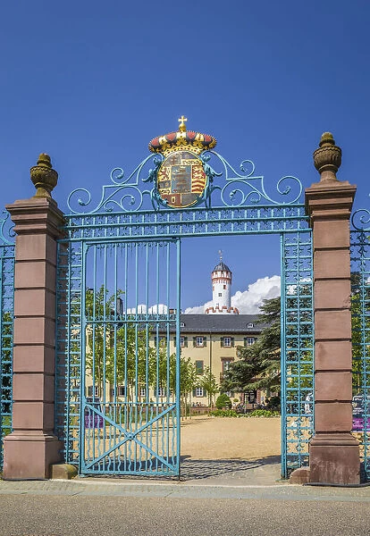 Entrance portal to the castle of Bad Homburg vor der Hohe, Taunus, Hesse, Germany
