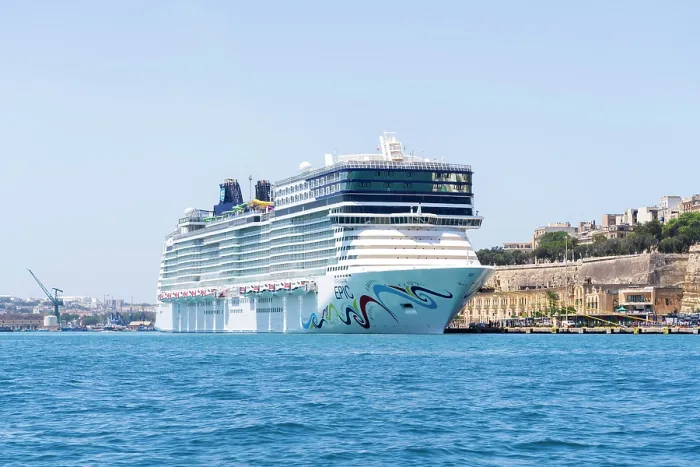 Framed Print : EPIC Cruise Ship docked, Valletta, Malta Framed Print : EPIC Cruise Ship docked, Valletta, Malta