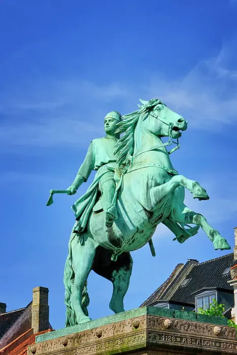 Framed Print : Equestrian Statue of Absalon. Absalon (c. 1128 - 21 March 1201) was a Danish statesman and prelate of the Catholic Church who served as the bishop of Roskilde from 1158 to 1192 and archbishop of Lund from 1178 until his death. Copenhagen, Denmark Framed Print : Equestrian Statue of Absalon. Absalon (c. 1128 - 21 March 1201) was a Danish statesman and prelate of the Catholic Church who served as the bishop of Roskilde from 1158 to 1192 and archbishop of Lund from 1178 until his death. Copenhagen, Denmark