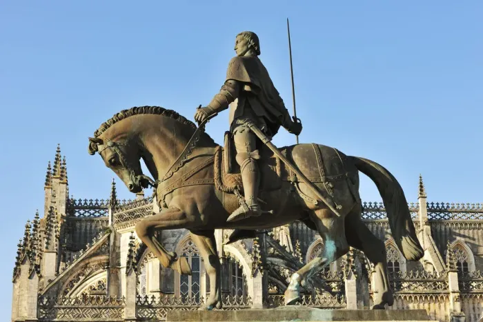 Framed Print : Equestrian statue of Constable Nuno Alvares Pereira. Batalha, Portugal Framed Print : Equestrian statue of Constable Nuno Alvares Pereira. Batalha, Portugal