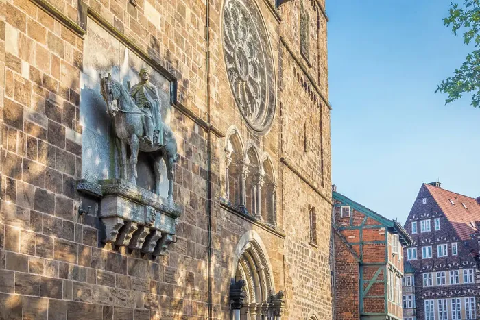 Framed Print : Equestrian statue Helmut von Moltke at the Church of Our Lady, Bremen, Germany Framed Print : Equestrian statue Helmut von Moltke at the Church of Our Lady, Bremen, Germany