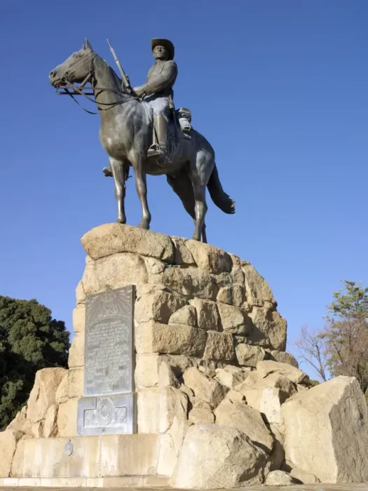 Framed Print : The Equestrian Statue in Windhoek commemorates Framed Print : The Equestrian Statue in Windhoek commemorates