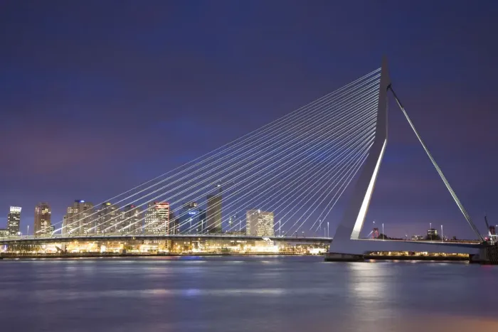 Framed Print : Erasmus Suspension Bridge, Rotterdam, Holland Framed Print : Erasmus Suspension Bridge, Rotterdam, Holland