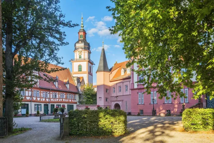 Framed Print : Erbach palace and city church, Odenwald, Hesse, Germany Framed Print : Erbach palace and city church, Odenwald, Hesse, Germany