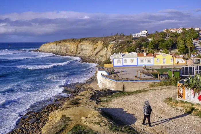 Framed Print : Ericeira and the Atlantic Ocean, Portugal (MR) Framed Print : Ericeira and the Atlantic Ocean, Portugal (MR)