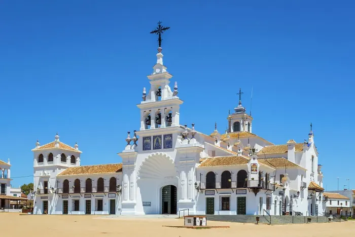 Framed Print : Ermita de la Virgen del Rocio, El Rocio, Huelva, Andalusia, Spain