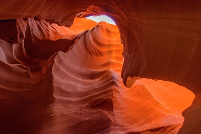 Framed Print : Eroded Navajo Sandstone in the Lower Antelope Canyon, Page, Arizona, USA