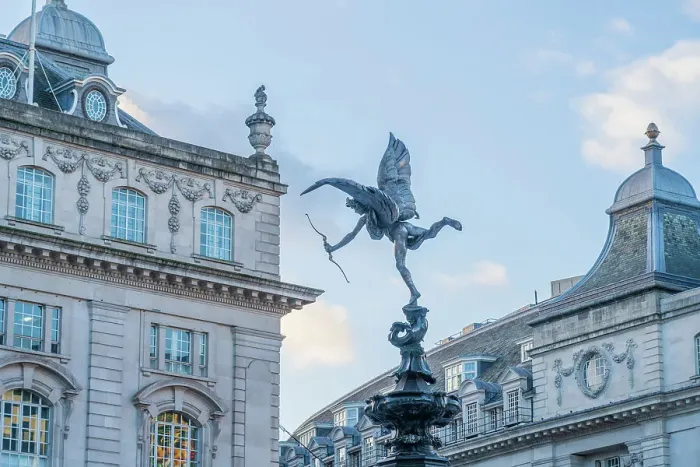 Framed Print : Eros statue also known as Anteros, Piccadilly Circus, London, England, Uk Framed Print : Eros statue also known as Anteros, Piccadilly Circus, London, England, Uk