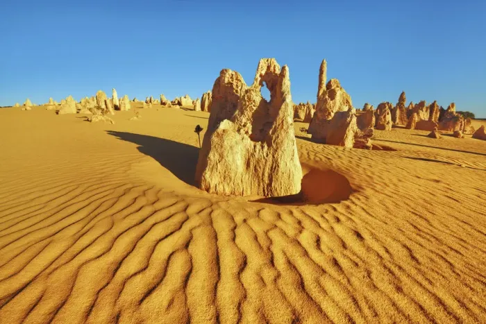 Framed Print : Erosion landscape Pinnacles - Australia, Western Australia, Midwest