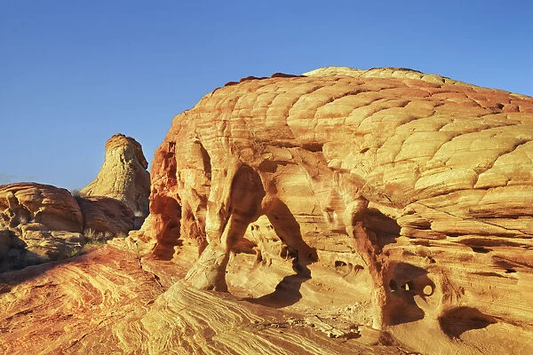 Erosion landscape in Valley of Fire - USA, Nevada, Clark, Valley Of Fire