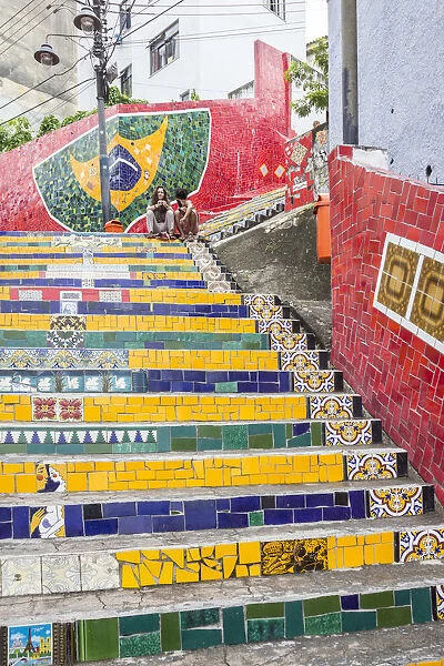 Escadaria Selaron, Lapa  /  Santa Teresa district, Rio de Janeiro, Brazil