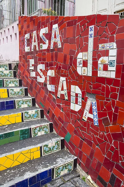Escadaria Selaron, Lapa  /  Santa Teresa district, Rio de Janeiro, Brazil
