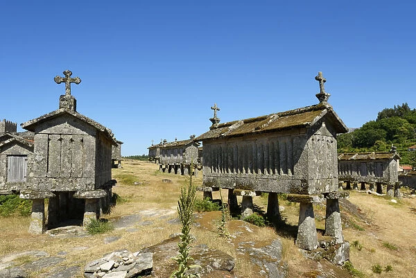 Espigueiros, the old and traditional stone granaries of Lindoso