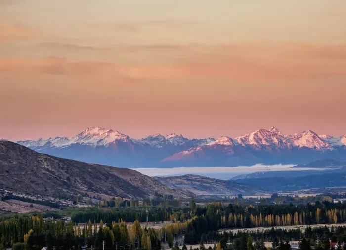 Framed Print : Esquel at sunrise, elevated view, Chubut Province, Patagonia, Argentina Framed Print : Esquel at sunrise, elevated view, Chubut Province, Patagonia, Argentina