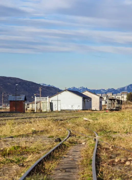 Framed Print : Esquel Train Station, Chubut Province, Patagonia, Argentina Framed Print : Esquel Train Station, Chubut Province, Patagonia, Argentina