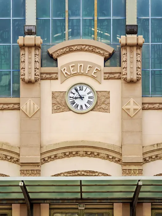 Framed Print : Estacio del Nord, train station detailed view, Barcelona, Catalonia, Spain