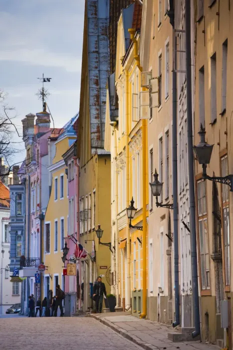 Framed Print : Estonia, Tallinn, building detail, Pikk Street Framed Print : Estonia, Tallinn, building detail, Pikk Street