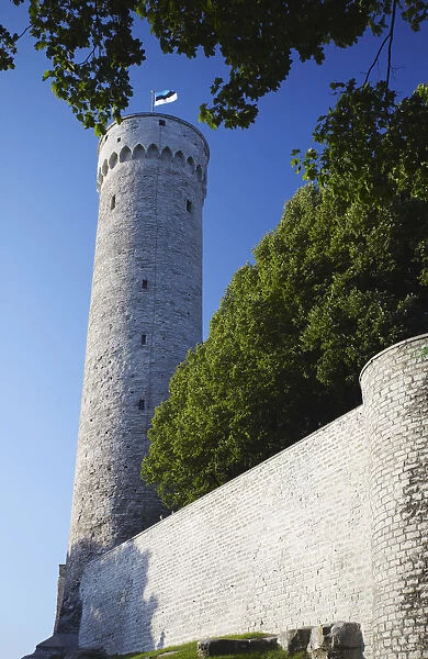 Estonia, Tallinn, Pikk Herman (Tall Herman) Tower In Grounds Of Toompea Castle