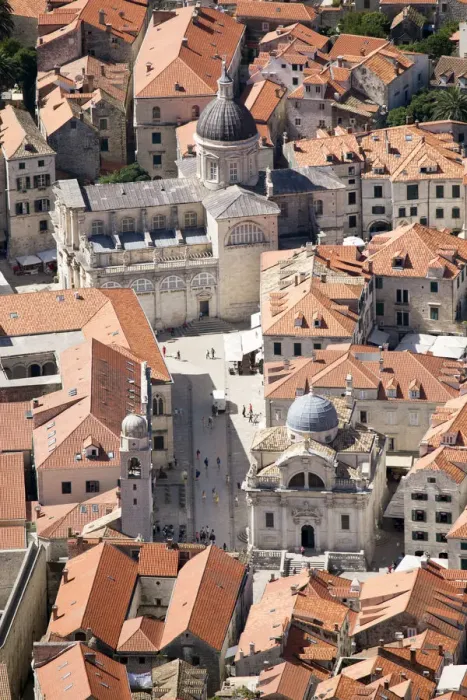 Framed Print : Europe, Croatia, Dalmatia, Dubrovnik, elevated view of the historic centre of town Framed Print : Europe, Croatia, Dalmatia, Dubrovnik, elevated view of the historic centre of town