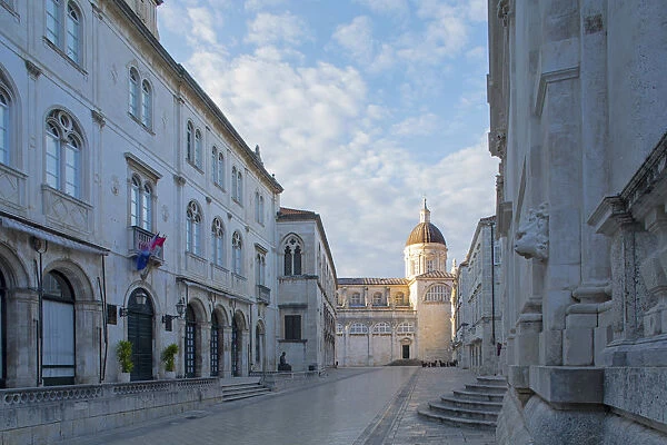Europe, Croatia, Dalmatia, Dubrovnik, historic centre of town showing the Assumption