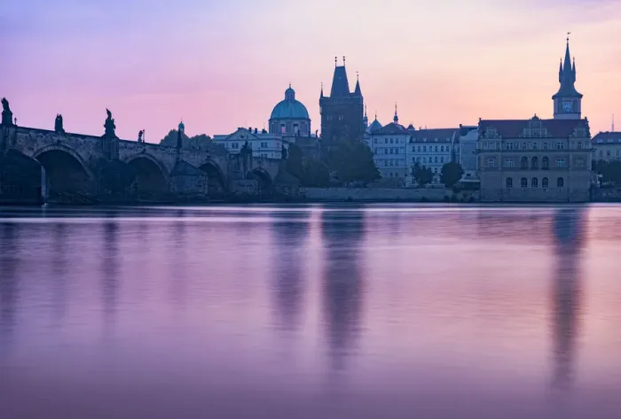 Framed Print : Europe, Czech Republic, Prague, Vltava River Framed Print : Europe, Czech Republic, Prague, Vltava River
