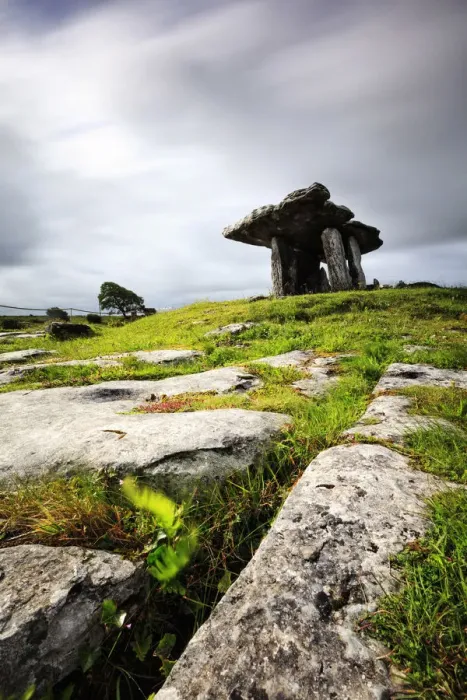 Framed Print : Europe, Dublin, Ireland, Poulnabrone dolmen and karst rock formations in Burren Framed Print : Europe, Dublin, Ireland, Poulnabrone dolmen and karst rock formations in Burren