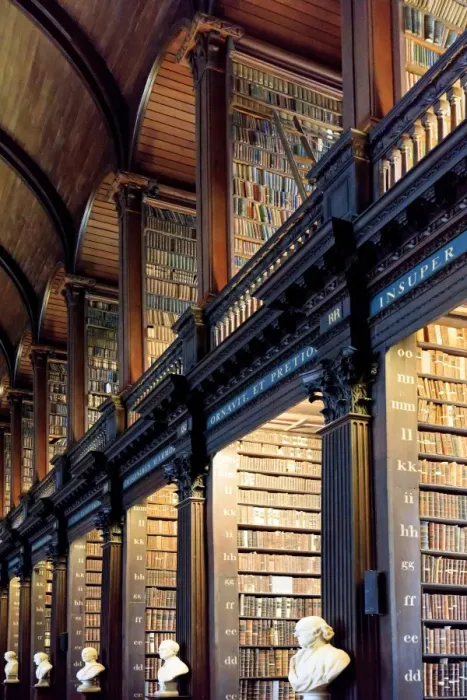 Framed Print : Europe, Dublin, Ireland, Trinity College library interior