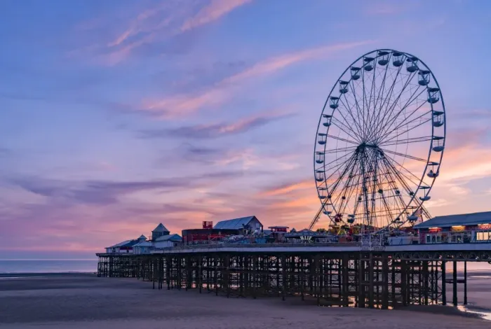 Framed Print : Europe, England, Lancashire, Blackpool, Central Pier Blackpool Framed Print : Europe, England, Lancashire, Blackpool, Central Pier Blackpool