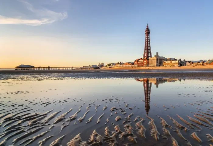Framed Print : Europe, England, Lancashire, Blackpool, Blackpool Tower and Beach Framed Print : Europe, England, Lancashire, Blackpool, Blackpool Tower and Beach